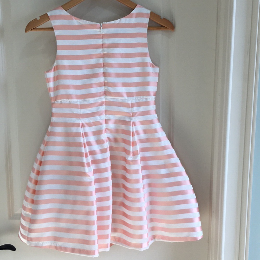 Pink and white dress